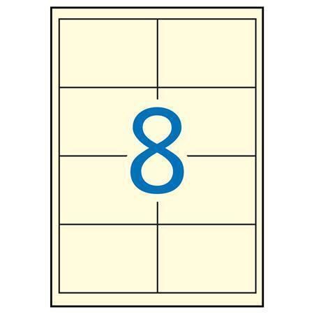 Etiketa, 97 x 67,7mm, krémová, 160ks/bal., APLI ,balení 20 ks