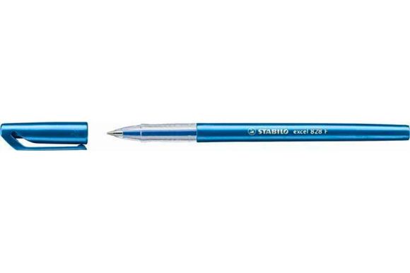 Kuličkové pero Excel, modrá, 0,38mm, s uzávěrem, STABILO ,balení 10 ks