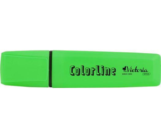 Zvýrazňovač  ColorLine, zelená, 1-5mm, VICTORIA