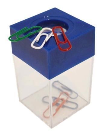 Zásobník na sponky, transparentní/modrá, magnetický, DEA0570 Zásobník na sponky, transparentní/modrá, magnetický, DEA0570