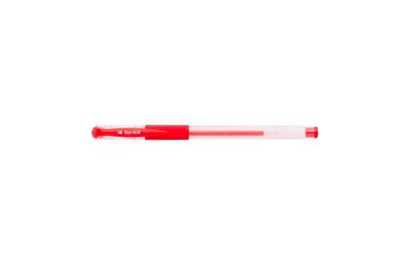 Gelové pero Gel-Ico, červená, 0,5mm, s uzávěrem, ICO ,balení 12 ks