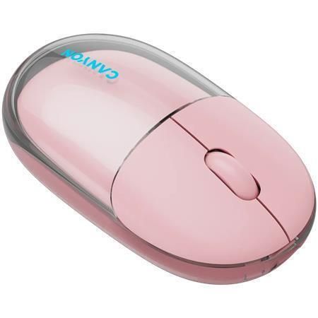 Myš OnClick 24, růžová, bezdrátová, duální připojení, optická, CANYON CNS-CMSW24P