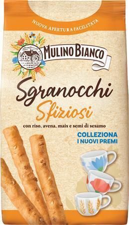 Tyčinky Sgranocchi, s cereáliemi a sezamem, 210 g, MULINO BIANCO 118 Tyčinky Sgranocchi, s cereáliemi a sezamem, 210 g, MULINO BIANCO 118