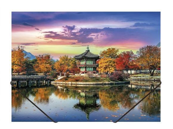 Desky s gumičkou Orient, A4, 15 mm, PP, PANTA PLAST 0410-0064-59