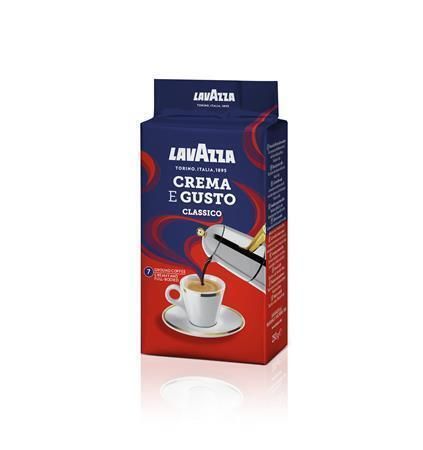 Káva Crema e Gusto, pražená, mletá, 250 g, LAVAZZA 68LAV00014