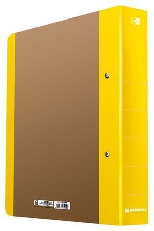 Kroužkový pořadač Life, neonově žlutá, 50 mm, A4, karton, DONAU