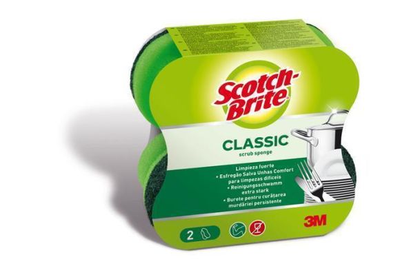 Čistící houba Scotch-Brite, 3M ,balení 2 ks