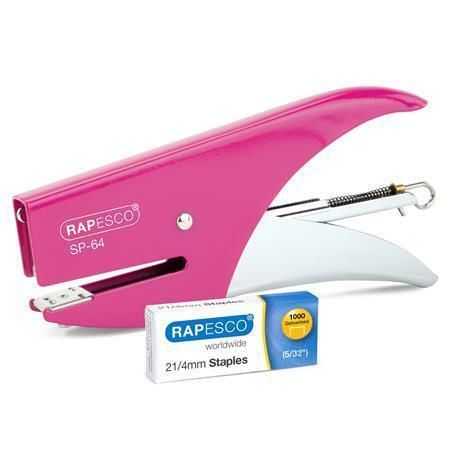 Sešívačka SP-64, růžová, 21/4, na 12 listů, kov, RAPESCO 1382 Sešívačka SP-64, růžová, 21/4, na 12 listů, kov, RAPESCO 1382