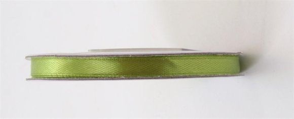 Saténová stuha, zelená, 6 mm x 25 m, TS6-102J
