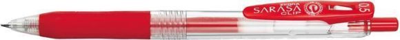 14313 Gelové pero Sarasa Clip, červená, 0,33 mm, stiskací mechanismus, ZEBRA