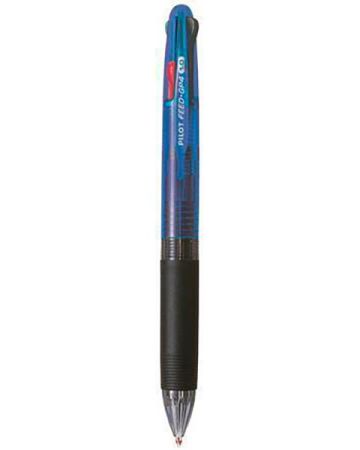 Kuličkové pero Feed GP4, modrá, stiskací mechanismus, 4 barvy, 0,25 mm, PILOT