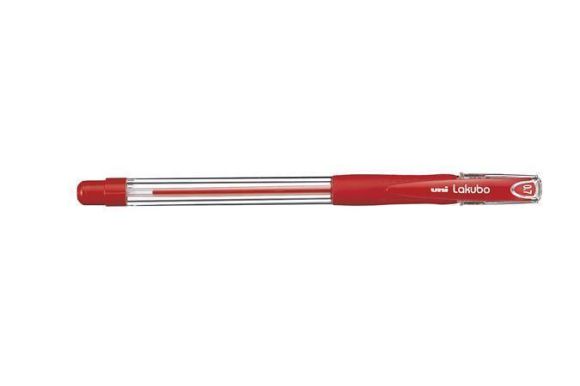Kuličkové pero SG-100 Lakubo, červená, 0,3 mm, s víčkem, UNI 733840000