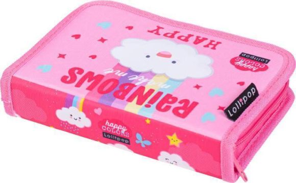 Penál Lollipop Rainbow, 2 klopy, na zip, LIZZYSULI 7210046001