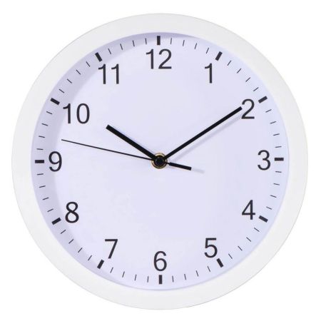 Nástěnné hodiny Hama Elba bílé / tichý chod / průměr 25 cm