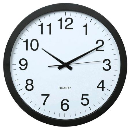 Nástěnné hodiny Hama Jumbo Aruba tiché / černé / průměr 40 cm