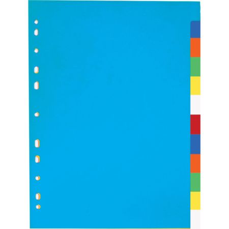 Rozdružovač A4 plastový barevný - 2 x 5 barev Rozdružovač A4 plastový barevný - 2 x 5 barev