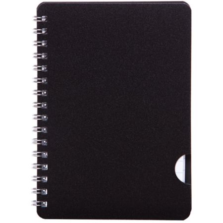 Blok BOBO Plastic s boční spirálou - A6 / linka Blok BOBO Plastic s boční spirálou - A6 / linka