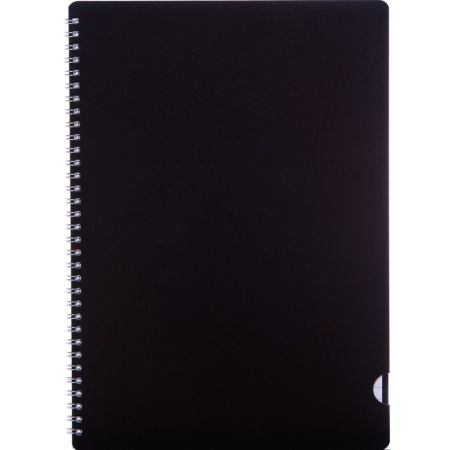 Blok BOBO Plastic s boční spirálou - A4 / linka