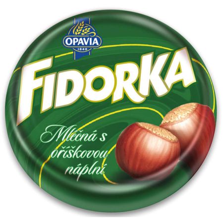 Opavia Fidorka Mléčná s oříškovou náplní, 30g Opavia Fidorka Mléčná s oříškovou náplní, 30g