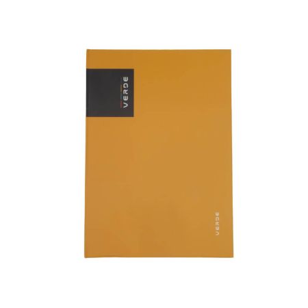 Kniha záznamní VERDE - A4 / linka / 96 listů / hořčicová Kniha záznamní VERDE - A4 / linka / 96 listů / hořčicová