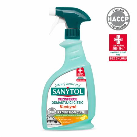 Sanytol Proffesional čistič kuchyně - 750 ml s rozprašovačem Sanytol Proffesional čistič kuchyně - 750 ml s rozprašovačem