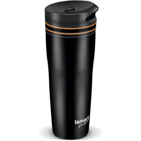 Termohrnek LAMART - černo-oranžová / 360 ml Termohrnek LAMART - černo-oranžová / 360 ml