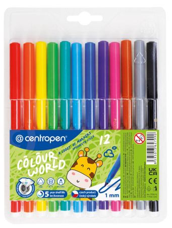 Popisovače Centropen 7550/12 - sada 12 ks Popisovače Centropen 7550/12 - sada 12 ks