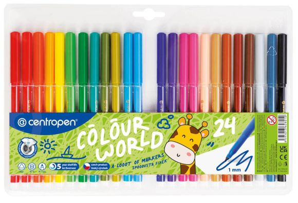 Popisovače Centropen 7550/24 - sada 24 ks