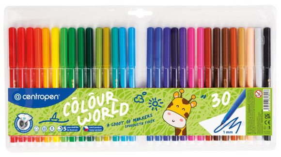 Popisovače Centropen 7550/30 - sada 30 ks Popisovače Centropen 7550/30 - sada 30 ks