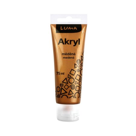 Akrylová barva LUMA - METAL / 75 ml / měděná Akrylová barva LUMA - METAL / 75 ml / měděná