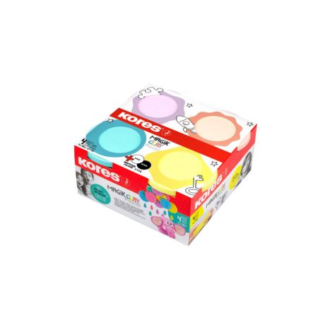 Modelovací hmota KORES MAGIK CLAY - pastelové barvy 4 x 40 g Modelovací hmota KORES MAGIK CLAY - pastelové barvy 4 x 40 g