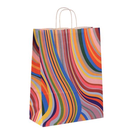 Taška papírová kroucené ucho - 70. léta / 240 x 110 x 310 mm