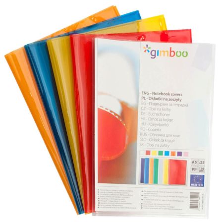 Obaly na sešity barevné - A5 / modrá Obaly na sešity barevné - A5 / modrá