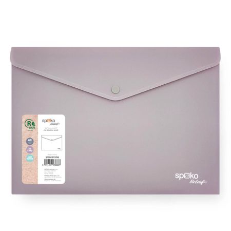 Spisové desky s drukem Spoko ReLeaf Soft touch - A5 / levandulová Spisové desky s drukem Spoko ReLeaf Soft touch - A5 / levandulová