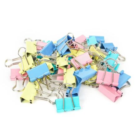 Klipy kovové barevné Fandy - 19 mm / barevný mix