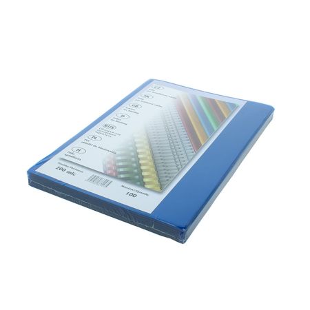Desky pro kroužkovou vazbu přední strana - A4 / modrá / 100 ks Desky pro kroužkovou vazbu přední strana - A4 / modrá / 100 ks