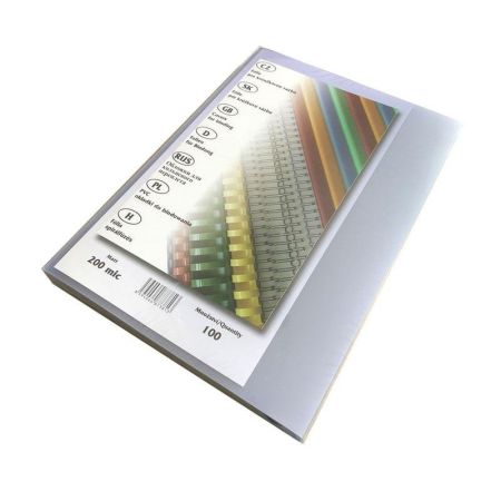 Desky pro kroužkovou vazbu přední strana - A4 / čirá / 100 ks Desky pro kroužkovou vazbu přední strana - A4 / čirá / 100 ks