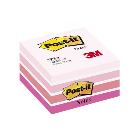 Samolepicí bločky Post-it kostky - růžové odstíny / 450 lístků Samolepicí bločky Post-it kostky - růžové odstíny / 450 lístků
