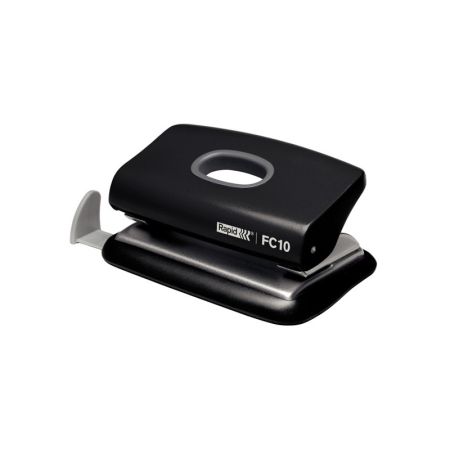 Kancelářský děrovač Rapid FC10 / černá - 10 listů Kancelářský děrovač Rapid FC10 / černá - 10 listů