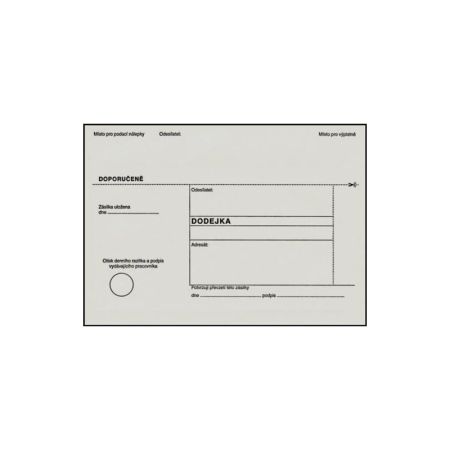 Obálky B6 s dodejkou - bílá / 1000 ks Obálky B6 s dodejkou - bílá / 1000 ks