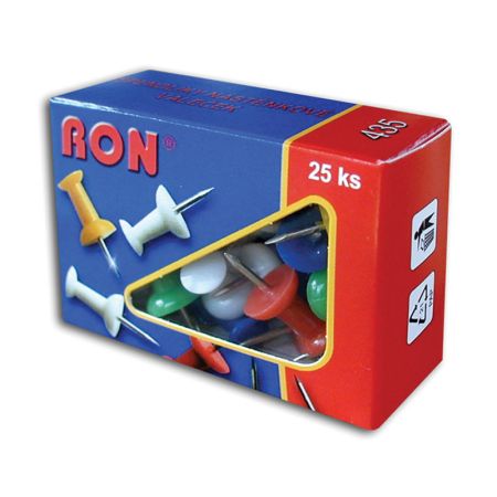Špendlíky na nástěnku RON - 25 ks