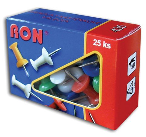 Špendlíky na nástěnku RON - 25 ks Špendlíky na nástěnku RON - 25 ks
