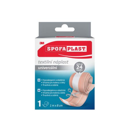 Náplasti 3M SPOFAPLAST - 8 cm x 1 m / hnědá