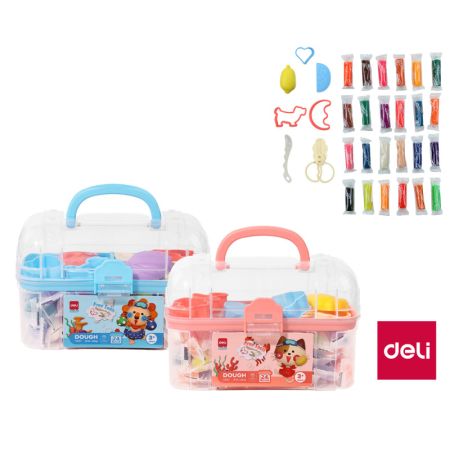 Modelovací hmota DELI měkká s vůní - 24 barev / kufřík mix Modelovací hmota DELI měkká s vůní - 24 barev / kufřík mix