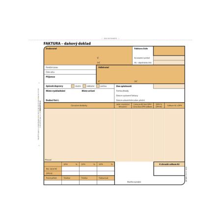 Optys 1074 faktura 20 cm x 21 cm 100 listů NCR Optys 1074 faktura 20 cm x 21 cm 100 listů NCR