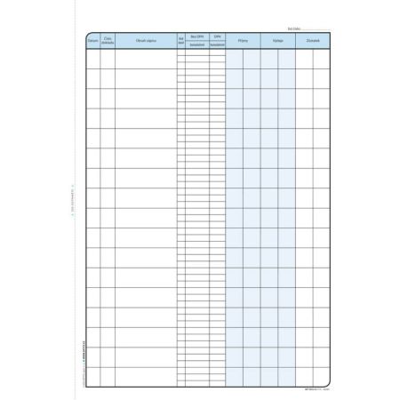 Optys 1014 pokladní kniha s DPH 2 x 25 listů NCR A4