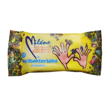 Miléne antibakteriální vlhčené ubrousky 15ks