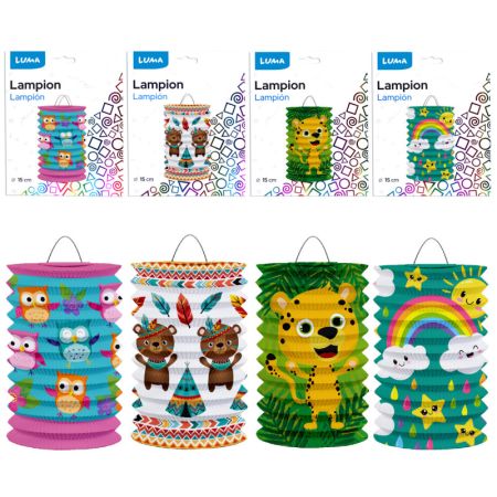 Lampion roztahovací 15 cm - dětský mix