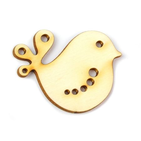 Velikonoční dřevěný výřez - ptáček 5 x 4 cm Velikonoční dřevěný výřez - ptáček 5 x 4 cm