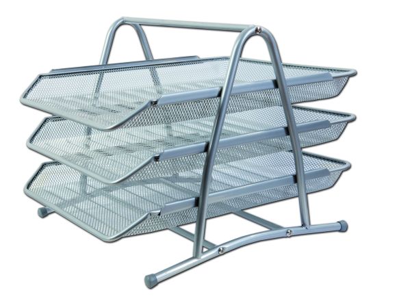 Kovový trojbox CONCORDE - stříbrný